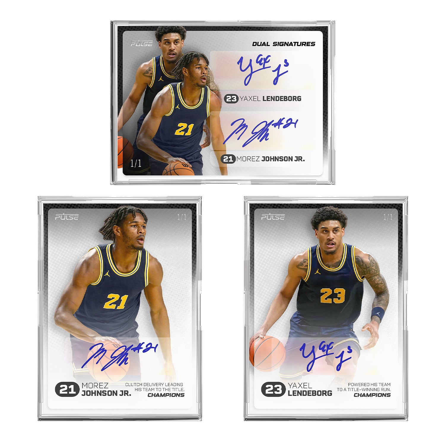 2026 Pulse On Demand 3 Card Champions Card Set - Yaxel Lendeborg, More
