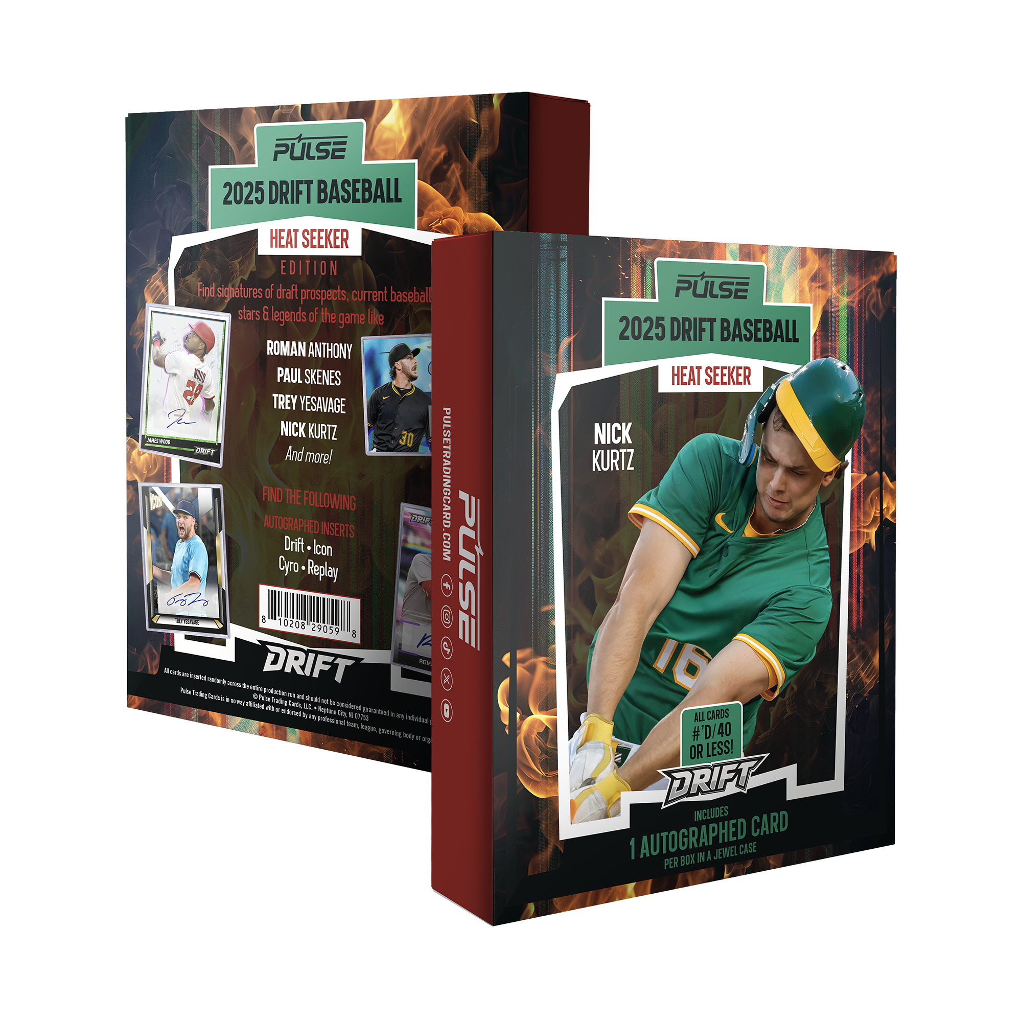 2025 Pulse Drift Baseball Heat Seeker Edition (1 Autograph Per Box) 2025 Pulse Drift Baseball Heat Seeker Edition (1 Autograph Per Box)