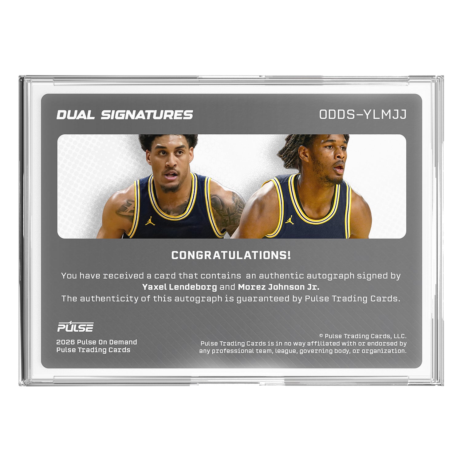 2026 Pulse On Demand Dual Signatures – Yaxel Lendeborg & Morez Johnson