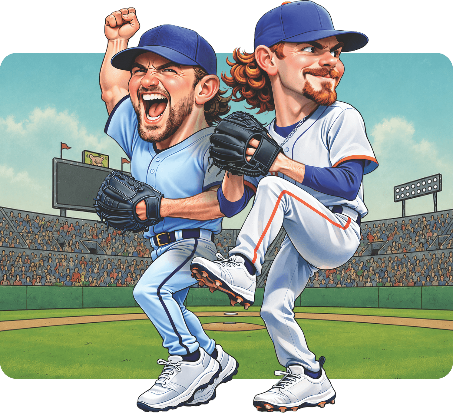 Pulse X Big League Chew players celebrating